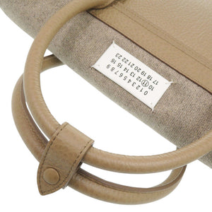 美品 メゾン マルジェラ 5AC SB1WA0004 2WAY レザー ベージュ ハンドバッグ 1492【中古】Maison Margiela
