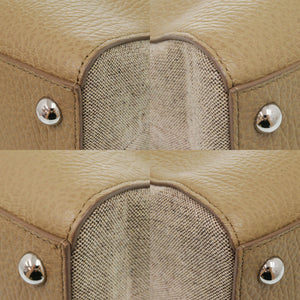 美品 メゾン マルジェラ 5AC SB1WA0004 2WAY レザー ベージュ ハンドバッグ 1492【中古】Maison Margiela