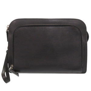 プラダ VR0051 レザー ブラック クラッチバッグ セカンドバッグ 黒 1507【中古】PRADA メンズ