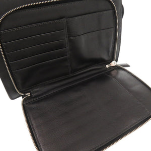 プラダ VR0051 レザー ブラック クラッチバッグ セカンドバッグ 黒 1507【中古】PRADA メンズ