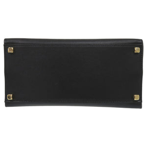 美品 サルヴァトーレフェラガモ 2WAY ガンチーニ AQ21-0160 レザー ブラック ハンドバッグ 黒 0132【中古】Salvatore Ferragamo