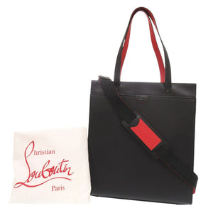 新品同様 クリスチャンルブタン ルイストート 1225141 レザー ブラック レッド 2WAY トートバッグ 0376【中古】Christian Louboutin