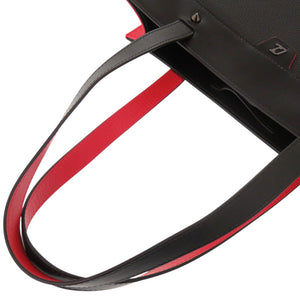 新品同様 クリスチャンルブタン ルイストート 1225141 レザー ブラック レッド 2WAY トートバッグ 0376【中古】Christian Louboutin