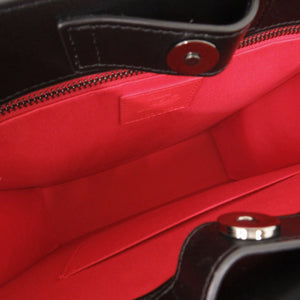 新品同様 クリスチャンルブタン ルイストート 1225141 レザー ブラック レッド 2WAY トートバッグ 0376【中古】Christian Louboutin