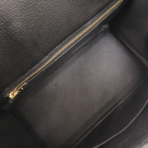 美品 エルメス バーキン25 トゴ ブラック ゴールド金具 D刻印(2019年製) ハンドバッグ 黒 0442【中古】HERMES