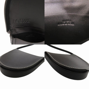 新品同様 ロエベ アナグラム ショルダーストラップ 101950 カーフ ブラック コインケース 黒 0003【中古】LOEWE メンズ
