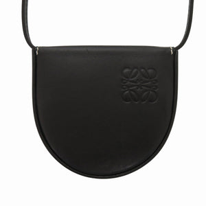 新品同様 ロエベ アナグラム ショルダーストラップ 101950 カーフ ブラック コインケース 黒 0003【中古】LOEWE メンズ