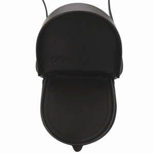 新品同様 ロエベ アナグラム ショルダーストラップ 101950 カーフ ブラック コインケース 黒 0003【中古】LOEWE メンズ