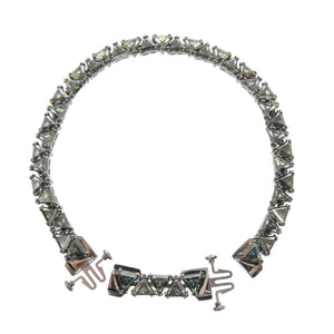 スワロフスキー マトリックス トライアングル クリスタル フレックス メタル スワロフスキー グリーン ブレスレット 緑 0024【中古】SWAROVSKI