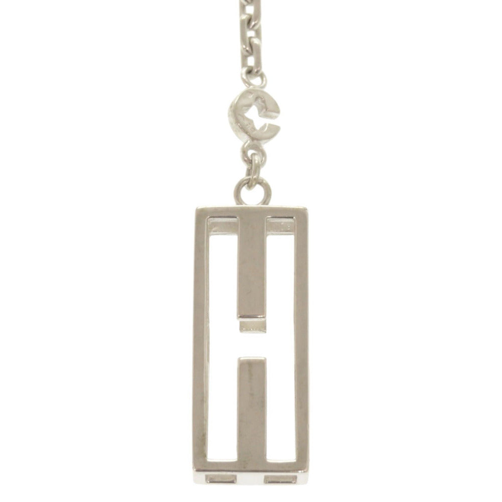 エルメス ヴィンテージ ロゴ シルバー800 カニ刻印 シルバー バッグチャーム キーホルダー 0040【中古】HERMES