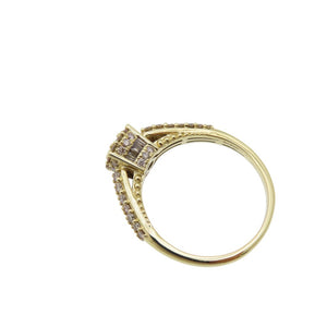 新品同様 
 K18YG ダイヤ0.90ct リング リング・指輪
 K18イエローゴールド/ダイヤモンド 18号 ゴールド 0055
【中古】 レディース