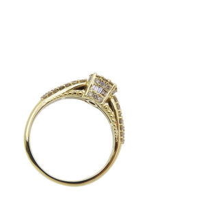 新品同様 
 K18YG ダイヤ0.90ct リング リング・指輪
 K18イエローゴールド/ダイヤモンド 18号 ゴールド 0055
【中古】 レディース