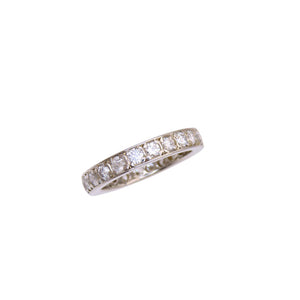 Pt900 ダイヤ1.051ct フルエタニティ リング 指輪 プラチナ/ダイヤモンド 7号 ジュエリー 0058【中古】 レディース