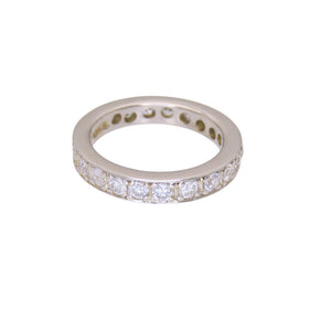 Pt900 ダイヤ1.051ct フルエタニティ リング 指輪 プラチナ/ダイヤモンド 7号 ジュエリー 0058【中古】 レディース