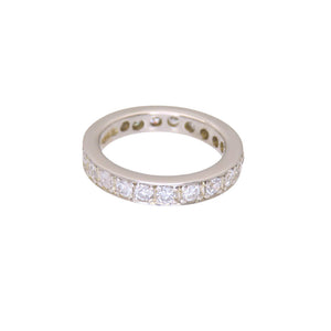Pt900 ダイヤ1.051ct フルエタニティ リング 指輪 プラチナ/ダイヤモンド 7号 ジュエリー 0058【中古】 レディース