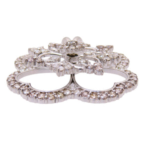 美品 K18WG ダイヤ5.00ct スイング ペンダント トップ ホワイトゴールド/ダイヤモンド ジュエリー 17.8g ネックレス トップ 0061【中古】