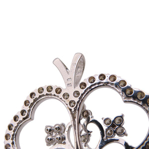 美品 K18WG ダイヤ5.00ct スイング ペンダント トップ ホワイトゴールド/ダイヤモンド ジュエリー 17.8g ネックレス トップ 0061【中古】