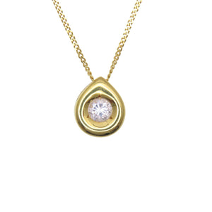 美品 ウノアエレ K18YG ダイヤ0.356ct ネックレス イエローゴールド ダイヤモンド ジュエリー 0070【中古】UNOAERRE