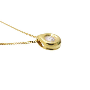 美品 ウノアエレ K18YG ダイヤ0.356ct ネックレス イエローゴールド ダイヤモンド ジュエリー 0070【中古】UNOAERRE