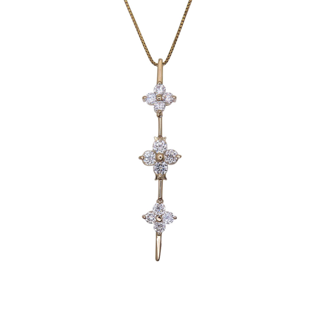 新品同様 
 K18 ダイヤ1.00ct ネックレス ネックレス
 K18イエローゴールド/ダイヤモンド ゴールド 0071
【中古】 レディース