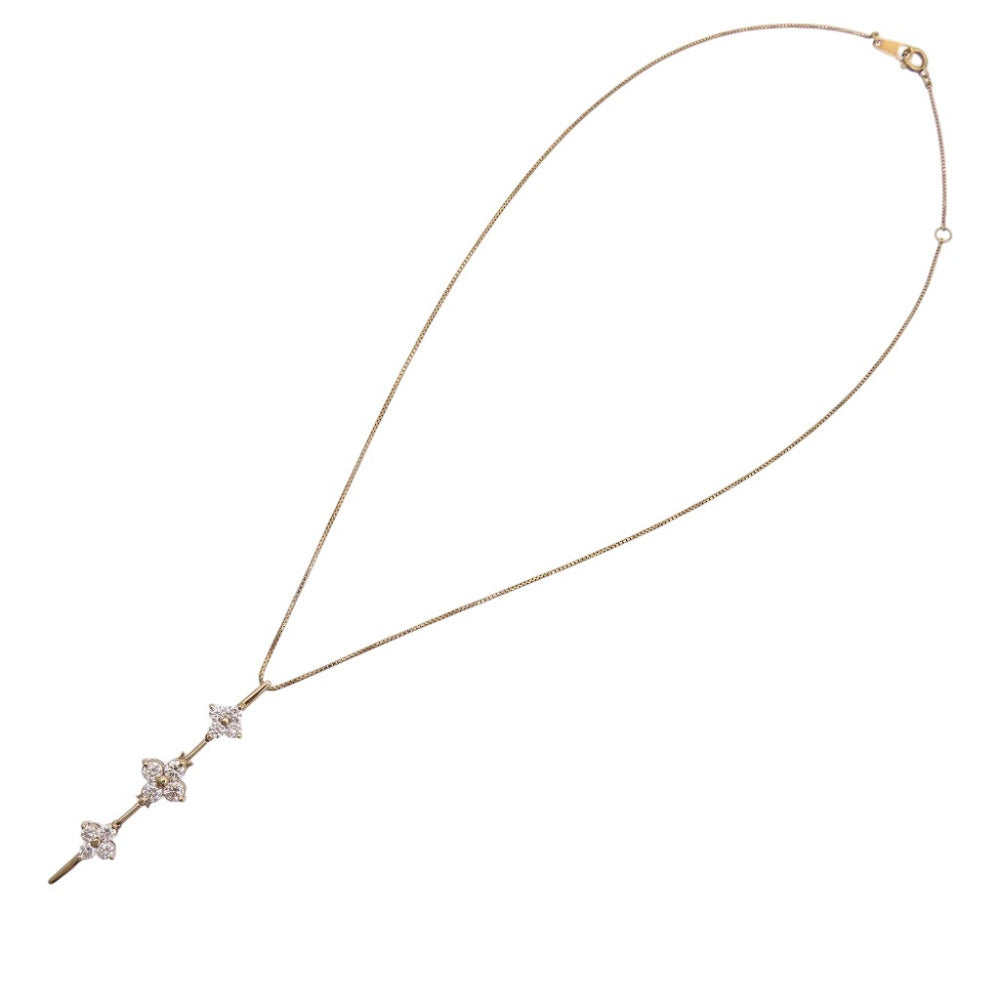 新品同様 
 K18 ダイヤ1.00ct ネックレス ネックレス
 K18イエローゴールド/ダイヤモンド ゴールド 0071
【中古】 レディース