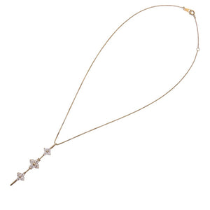 新品同様 
 K18 ダイヤ1.00ct ネックレス ネックレス
 K18イエローゴールド/ダイヤモンド ゴールド 0071
【中古】 レディース