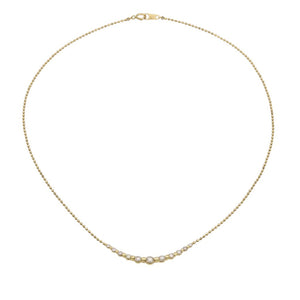 新品同様 K18YG ダイヤ1.00ct ネックレス イエローゴールド ダイヤモンド 5.2g ジュエリー 0072【中古】