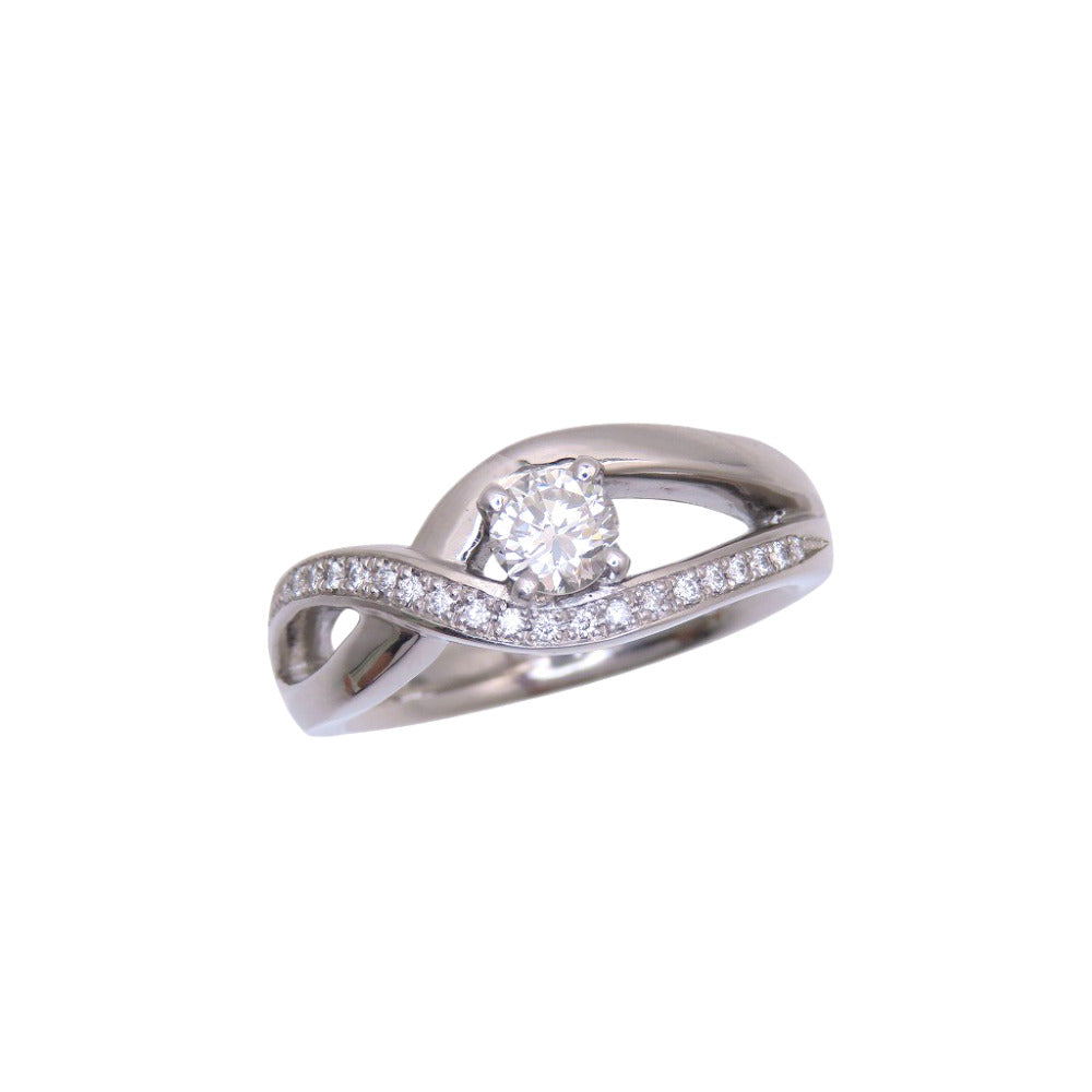 新品同様 ダイヤ0.627ct 0.13ct Pt950 25号 リング・指輪 ダイヤモンド プラチナ 19.1g ジュエリー 0078【中古】
