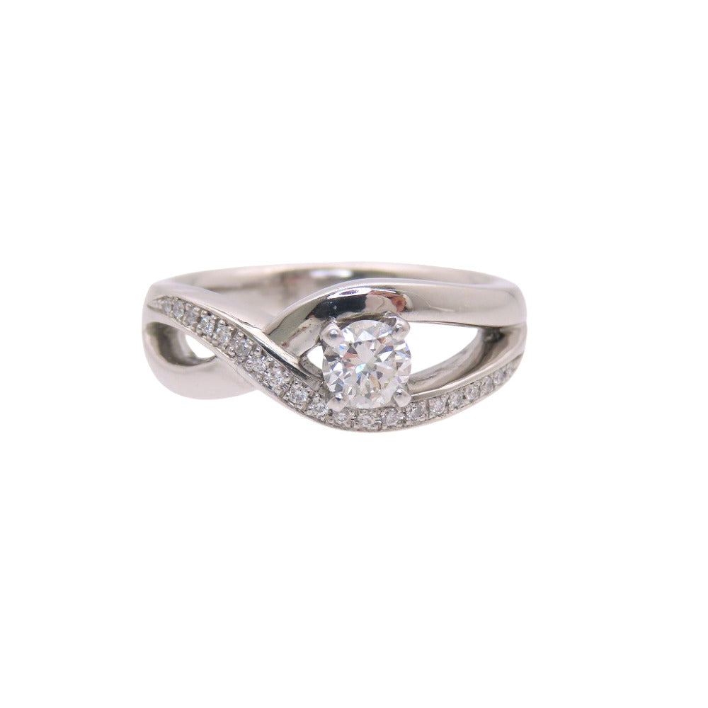 新品同様 ダイヤ0.627ct 0.13ct Pt950 25号 リング・指輪 ダイヤモンド プラチナ 19.1g ジュエリー 0078【中古】