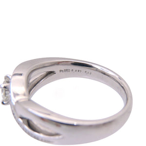 新品同様 ダイヤ0.627ct 0.13ct Pt950 25号 リング・指輪 ダイヤモンド プラチナ 19.1g ジュエリー 0078【中古】