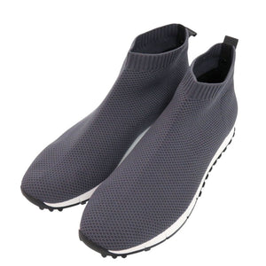新品同様 ジミーチュウ NORWAY サイズ44 ソックススニーカー コットン グレー スニーカー 0088【中古】JIMMY CHOO