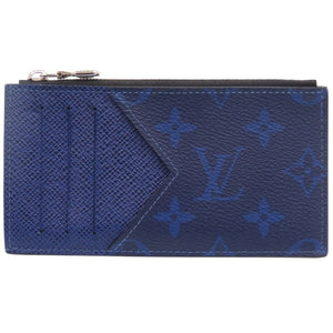 美品 ルイ ヴィトン コインカードホルダー タイガラマ M30270 IC レザー ブルー 財布 青 LV 0099【中古】LOUIS VUITTON メンズ