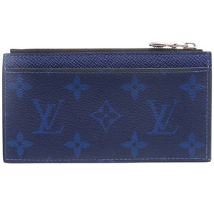 美品 ルイ ヴィトン コインカードホルダー タイガラマ M30270 IC レザー ブルー 財布 青 LV 0099【中古】LOUIS VUITTON メンズ