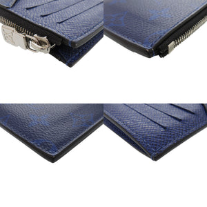美品 ルイ ヴィトン コインカードホルダー タイガラマ M30270 IC レザー ブルー 財布 青 LV 0099【中古】LOUIS VUITTON メンズ