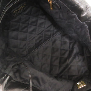 美品 シャネル シャネル22 スモール AS3260 カーフレザー ブラック トートバッグ 黒 0129【中古】CHANEL