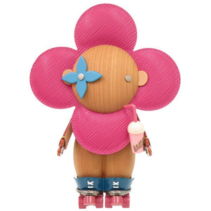 新品同様 ルイ ヴィトン ヴィヴィエンヌ ローラースケート GI0692 ウッド/レザー ピンク オブジェ LV 0135【中古】LOUIS VUITTON