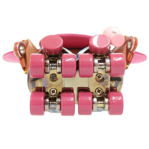 新品同様 ルイ ヴィトン ヴィヴィエンヌ ローラースケート GI0692 ウッド/レザー ピンク オブジェ LV 0135【中古】LOUIS VUITTON