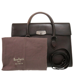 ベルルッティ ビジネスバッグ エミーオ レザー ブラウン ブリーフケース 2way ハンドバッグ 0155【中古】BERLUTI