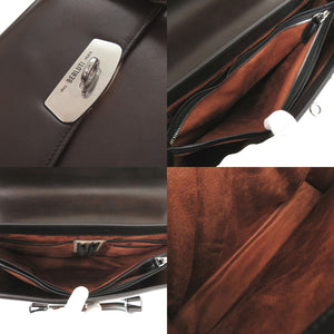 ベルルッティ ビジネスバッグ エミーオ レザー ブラウン ブリーフケース 2way ハンドバッグ 0155【中古】BERLUTI