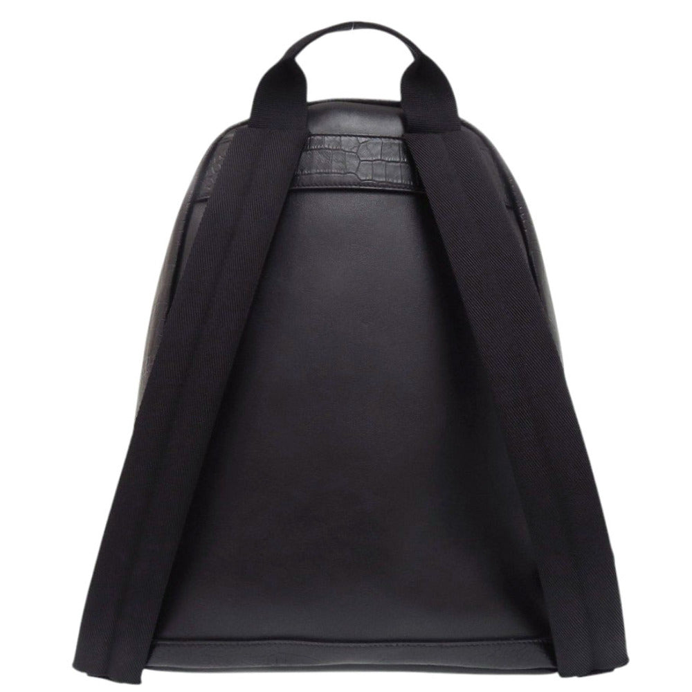 美品 ジミーチュウ スタッズ クロコ型押し レザー ブラック リュック デイパック 黒 0161【中古】JIMMY CHOO