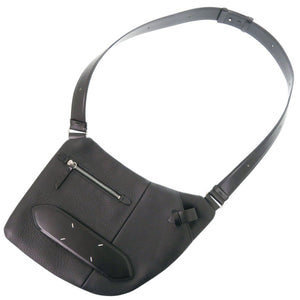 美品 メゾン マルジェラ 5AC SB1WG0017 レザー ブラック ショルダーバッグ クロスボディバッグ 黒 0162【中古】Maison Margiela メンズ