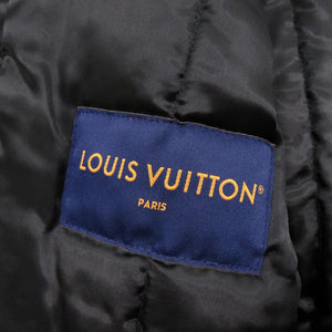 未使用 ルイ ヴィトン 25SS エンベリッシュド ナイロンベースボールブルゾン 1AHBGU サイズ48 ブラック アウター 黒 LV 0177【中古】LOUIS VUITTON メンズ