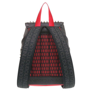 美品 クリスチャンルブタン エクスプローラーファンク スタッズ 3215038 レザー ブラック リュック デイパック 黒 0180【中古】Christian Louboutin