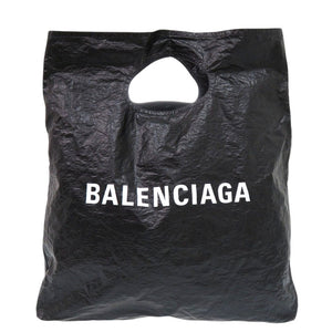 美品 バレンシアガ MARCHE マルシェ パッカブル トートバッグ 844527 ブラック ポリアミド 黒 0224【中古】BALENCIAGA