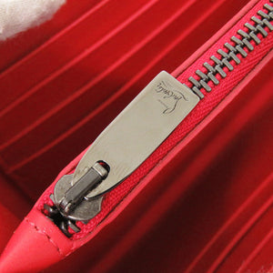 クリスチャンルブタン ラウンドファスナー スタッズ PANETTONE SPIKES XL 3175209 レザー ブラック 長財布 黒 0238【中古】Christian Louboutin