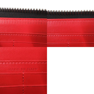 クリスチャンルブタン ラウンドファスナー スタッズ PANETTONE SPIKES XL 3175209 レザー ブラック 長財布 黒 0238【中古】Christian Louboutin