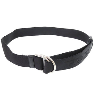 美品 プラダ 2CN007 ブラック リングベルト 黒 0248【中古】PRADA メンズ