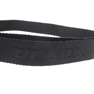 美品 プラダ 2CN007 ブラック リングベルト 黒 0248【中古】PRADA メンズ