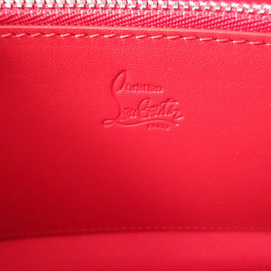 未使用 クリスチャンルブタン 1235496 デニム ブルー 青 ラウンドファスナー長財布 財布 0287【中古】Christian Louboutin