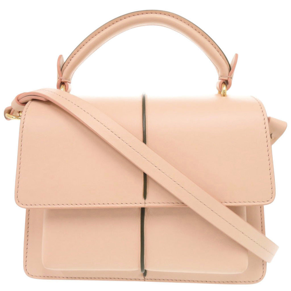 美品 マルニ アタッシェバッグ レザー ピンク 2WAY ハンドバッグ ショルダーバッグ 0293【中古】MARNI